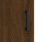 vidaXL Aparador alto madera contrachapada marrón roble 69,5x34x180 cm