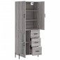 vidaXL Aparador alto madera contrachapada gris sonoma 69,5x34x180 cm vidaXL Aparador alto madera contrachapada gris sonoma 69,5x34x180 cm