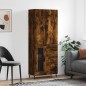 vidaXL Aparador alto madera contrachapada roble ahumado 69,5x34x180 cm vidaXL Aparador alto madera contrachapada roble ahumado 69,5x34x180 cm