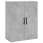 vidaXL Aparador alto madera contrachapada gris hormigón 69,5x34x180 cm vidaXL Aparador alto madera contrachapada gris hormigón 69,5x34x180 cm