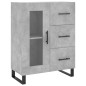 vidaXL Aparador alto madera contrachapada gris hormigón 69,5x34x180 cm vidaXL Aparador alto madera contrachapada gris hormigón 69,5x34x180 cm