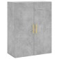 vidaXL Aparador alto madera contrachapada gris hormigón 69,5x34x180 cm vidaXL Aparador alto madera contrachapada gris hormigón 69,5x34x180 cm