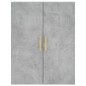 vidaXL Aparador alto madera contrachapada gris hormigón 69,5x34x180 cm vidaXL Aparador alto madera contrachapada gris hormigón 69,5x34x180 cm