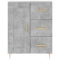 vidaXL Aparador alto madera contrachapada gris hormigón 69,5x34x180 cm vidaXL Aparador alto madera contrachapada gris hormigón 69,5x34x180 cm