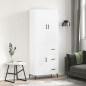 vidaXL Aparador alto madera contrachapada blanco 69,5x34x180 cm vidaXL Aparador alto madera contrachapada blanco 69,5x34x180 cm