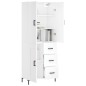 vidaXL Aparador alto madera contrachapada blanco 69,5x34x180 cm vidaXL Aparador alto madera contrachapada blanco 69,5x34x180 cm