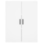 vidaXL Aparador alto madera contrachapada blanco 69,5x34x180 cm vidaXL Aparador alto madera contrachapada blanco 69,5x34x180 cm