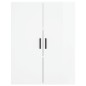 vidaXL Aparador alto madera contrachapada blanco brillo 69,5x34x180 cm vidaXL Aparador alto madera contrachapada blanco brillo 69,5x34x180 cm