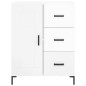 vidaXL Aparador alto madera contrachapada blanco brillo 69,5x34x180 cm vidaXL Aparador alto madera contrachapada blanco brillo 69,5x34x180 cm