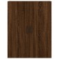 vidaXL Aparador alto madera contrachapada marrón roble 69,5x34x180 cm