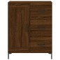 vidaXL Aparador alto madera contrachapada marrón roble 69,5x34x180 cm