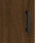 vidaXL Aparador alto madera contrachapada marrón roble 69,5x34x180 cm