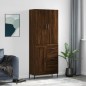 vidaXL Aparador alto madera contrachapada marrón roble 69,5x34x180 cm vidaXL Aparador alto madera contrachapada marrón roble 69,5x34x180 cm