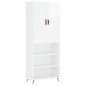 vidaXL Aparador alto madera contrachapada blanco brillo 69,5x34x180 cm vidaXL Aparador alto madera contrachapada blanco brillo 69,5x34x180 cm