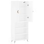 vidaXL Aparador alto madera contrachapada blanco brillo 69,5x34x180 cm vidaXL Aparador alto madera contrachapada blanco brillo 69,5x34x180 cm