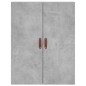 vidaXL Aparador alto madera contrachapada gris hormigón 69,5x34x180 cm vidaXL Aparador alto madera contrachapada gris hormigón 69,5x34x180 cm