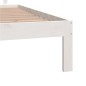 vidaXL Estructura de cama de madera maciza de pino blanco 160x200 cm vidaXL Estructura de cama de madera maciza de pino blanco 160x200 cm