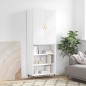 vidaXL Aparador alto madera contrachapada blanco brillo 69,5x34x180 cm vidaXL Aparador alto madera contrachapada blanco brillo 69,5x34x180 cm