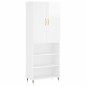 vidaXL Aparador alto madera contrachapada blanco brillo 69,5x34x180 cm vidaXL Aparador alto madera contrachapada blanco brillo 69,5x34x180 cm