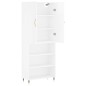 vidaXL Aparador alto madera contrachapada blanco brillo 69,5x34x180 cm vidaXL Aparador alto madera contrachapada blanco brillo 69,5x34x180 cm