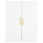 vidaXL Aparador alto madera contrachapada blanco brillo 69,5x34x180 cm vidaXL Aparador alto madera contrachapada blanco brillo 69,5x34x180 cm