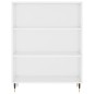 vidaXL Aparador alto madera contrachapada blanco brillo 69,5x34x180 cm vidaXL Aparador alto madera contrachapada blanco brillo 69,5x34x180 cm