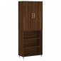 vidaXL Aparador alto madera contrachapada marrón roble 69,5x34x180 cm vidaXL Aparador alto madera contrachapada marrón roble 69,5x34x180 cm