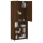 vidaXL Aparador alto madera contrachapada marrón roble 69,5x34x180 cm vidaXL Aparador alto madera contrachapada marrón roble 69,5x34x180 cm