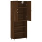 vidaXL Aparador alto madera contrachapada marrón roble 69,5x34x180 cm vidaXL Aparador alto madera contrachapada marrón roble 69,5x34x180 cm