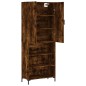 vidaXL Aparador alto madera contrachapada roble ahumado 69,5x34x180 cm vidaXL Aparador alto madera contrachapada roble ahumado 69,5x34x180 cm