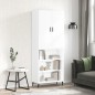 vidaXL Aparador alto madera contrachapada blanco brillo 69,5x34x180 cm vidaXL Aparador alto madera contrachapada blanco brillo 69,5x34x180 cm
