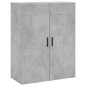 vidaXL Aparador alto madera contrachapada gris hormigón 69,5x34x180 cm vidaXL Aparador alto madera contrachapada gris hormigón 69,5x34x180 cm