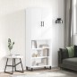 vidaXL Aparador alto madera contrachapada blanco 69,5x34x180 cm vidaXL Aparador alto madera contrachapada blanco 69,5x34x180 cm