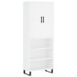 vidaXL Aparador alto madera contrachapada blanco 69,5x34x180 cm vidaXL Aparador alto madera contrachapada blanco 69,5x34x180 cm