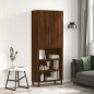 vidaXL Aparador alto madera contrachapada marrón roble 69,5x34x180 cm vidaXL Aparador alto madera contrachapada marrón roble 69,5x34x180 cm