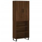 vidaXL Aparador alto madera contrachapada marrón roble 69,5x34x180 cm vidaXL Aparador alto madera contrachapada marrón roble 69,5x34x180 cm