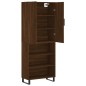 vidaXL Aparador alto madera contrachapada marrón roble 69,5x34x180 cm vidaXL Aparador alto madera contrachapada marrón roble 69,5x34x180 cm