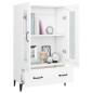 vidaXL Aparador de madera contrachapada blanco 70x31x115 cm vidaXL Aparador de madera contrachapada blanco 70x31x115 cm