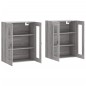 vidaXL Armarios de pared 2 uds madera de ingeniería gris Sonoma vidaXL Armarios de pared 2 uds madera de ingeniería gris Sonoma
