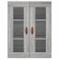 vidaXL Armarios de pared 2 uds madera de ingeniería gris Sonoma vidaXL Armarios de pared 2 uds madera de ingeniería gris Sonoma