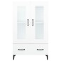 vidaXL Aparador de madera contrachapada blanco 70x31x115 cm vidaXL Aparador de madera contrachapada blanco 70x31x115 cm