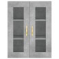 vidaXL Armarios de pared 2 uds madera de ingeniería gris hormigón vidaXL Armarios de pared 2 uds madera de ingeniería gris hormigón