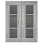 vidaXL Armarios de pared 2 uds madera de ingeniería gris Sonoma vidaXL Armarios de pared 2 uds madera de ingeniería gris Sonoma