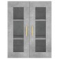 vidaXL Armarios de pared 2 uds madera de ingeniería gris hormigón vidaXL Armarios de pared 2 uds madera de ingeniería gris hormigón