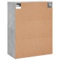 vidaXL Armarios de pared 2 uds madera de ingeniería gris hormigón vidaXL Armarios de pared 2 uds madera de ingeniería gris hormigón