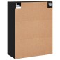 vidaXL Armarios de pared 2 uds madera de ingeniería negro vidaXL Armarios de pared 2 uds madera de ingeniería negro
