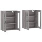 vidaXL Armarios de pared 2 uds madera de ingeniería gris Sonoma vidaXL Armarios de pared 2 uds madera de ingeniería gris Sonoma