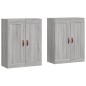 vidaXL Armarios de pared 2 uds madera de ingeniería gris Sonoma vidaXL Armarios de pared 2 uds madera de ingeniería gris Sonoma