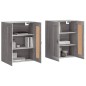 vidaXL Armarios de pared 2 uds madera de ingeniería gris Sonoma vidaXL Armarios de pared 2 uds madera de ingeniería gris Sonoma