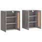 vidaXL Armarios de pared 2 uds madera de ingeniería gris Sonoma vidaXL Armarios de pared 2 uds madera de ingeniería gris Sonoma